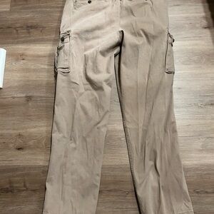 Sonoma Pants Men's Khaki Flexwear Everyday Casual Cargo Chinos 36x32